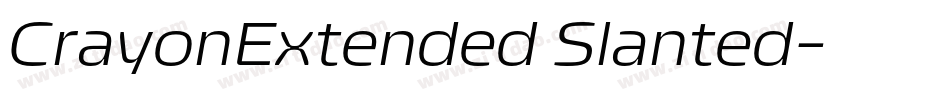 CrayonExtended Slanted字体转换